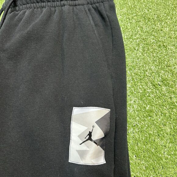 Nike Air Jordan Flight Essentials Sweats Higgers Pants Mens Size Small Black - Picture 4 of 5